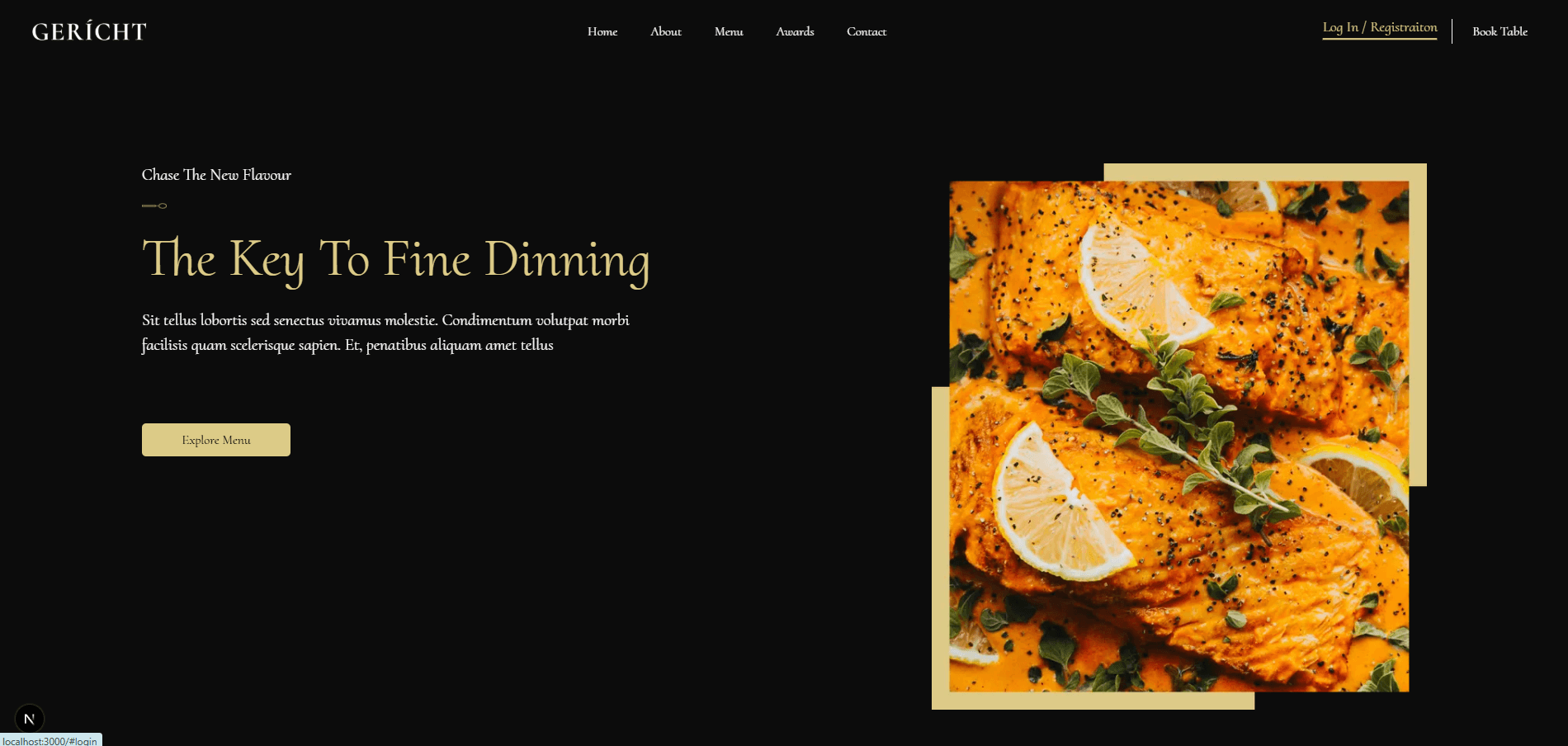 Gericht – Restaurant Platform